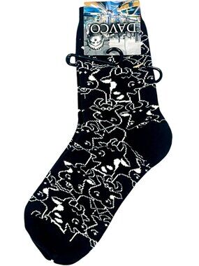 DAVCO Cow Print Women’s Socks – Size 9-11 – NEW with Tags